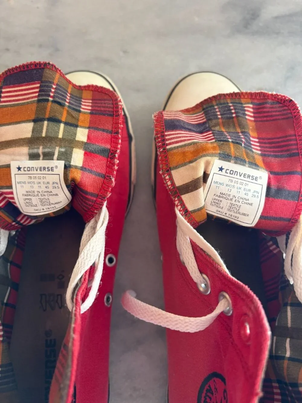 Mint Condition Vintage Red Converse Men's 11